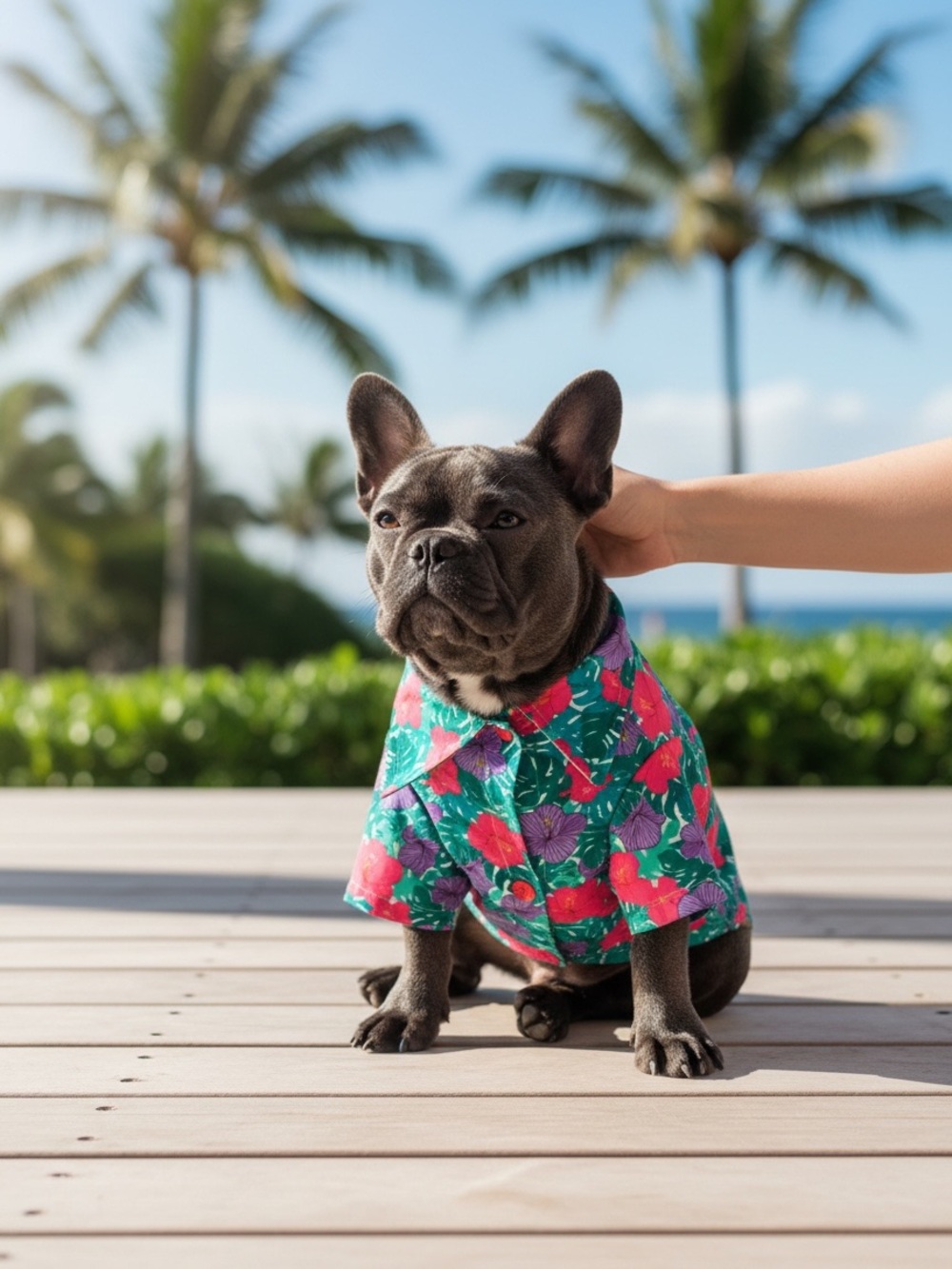 Pet Apparel by Fuzzyard NWT Hawaiian Dog Shirt Size 2 Slit in back for leash